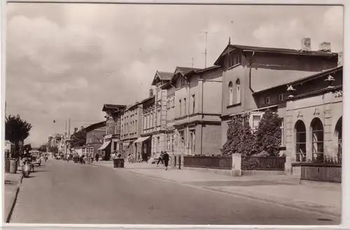 42416 Ak Waren Müritzsee Straße der Freundschaft 1958