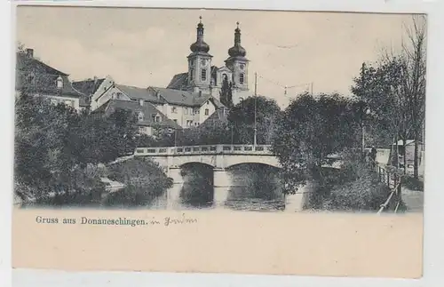 42412 Ak Gruß aus Donaueschingen um 1900