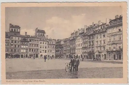 42399 Ak Warschau Ringplatz Alte-Stadt um 1930