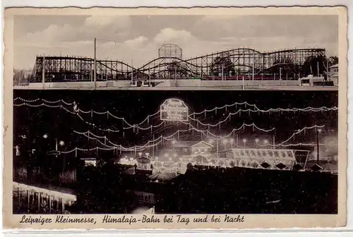 42381 Ak Leipzig Kleinmesse Himalaja-Bahn um 1940