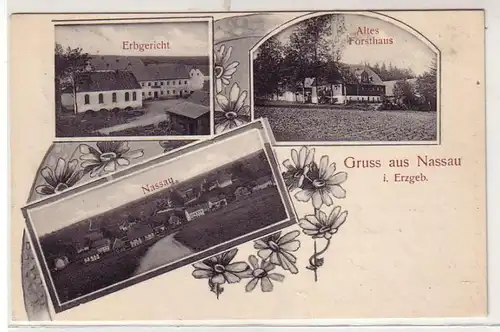 42243 Ak Gruß aus Nassau Gasthof 1909