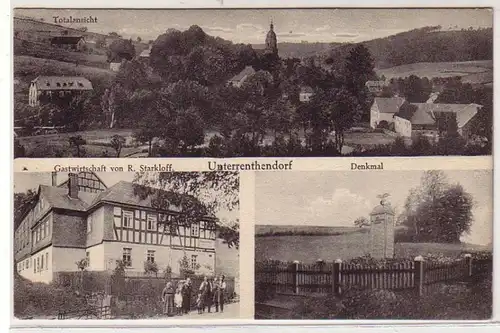 42236 Mehrbild Ak Unterrenthendorf Gastwirtschaft 1928