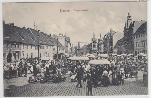 42216 Ak Dessau Marché hebdomadaire 1912