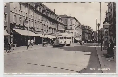 42196 Ak Zeitz Léninestraße avec droguerie et HO 1960