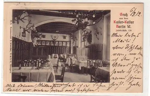 42171 Ak Salutation de l'empereur Keller Berlin Friedrichstrasse 178, 1912