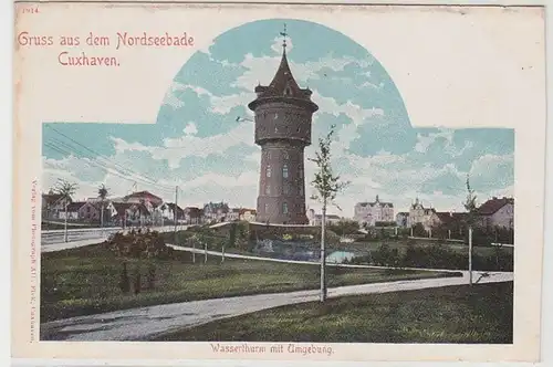 42156 Ak Salutation de la mer du Nord Bade Cuxhaven vers 1900
