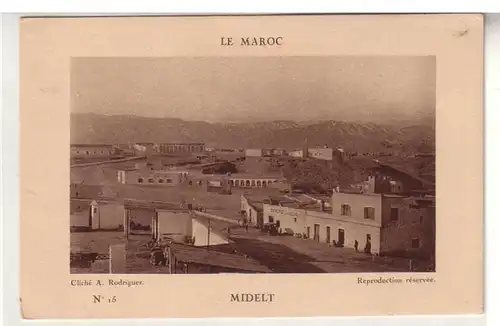 42146 Ak d'un légionnaire étranger allemand du Maroc Midelt Vue locale 1927