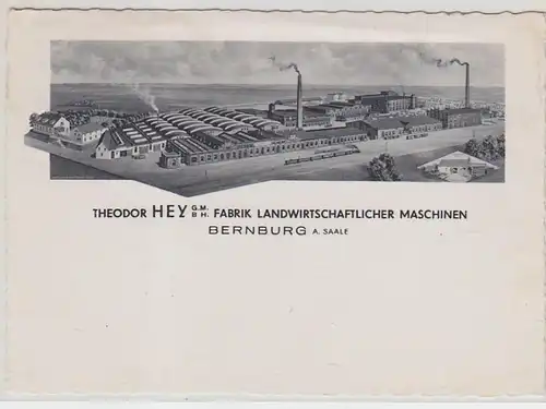 42123 Ak Bernburg Fabrik landwirtsch. Maschinen um 1930