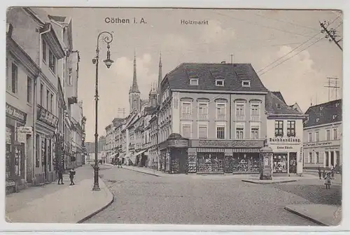 42122 Ak Cöthen Marché du bois avec maison de chaussures et autres vers 1920