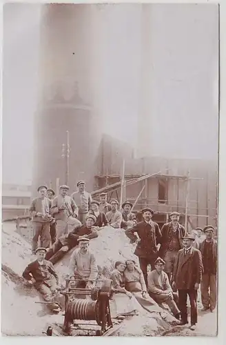 42113 Foto-Ak Merseburg Fabrik Sandgrube 1919