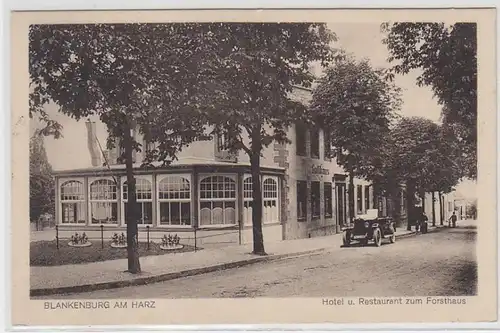 42104 Ak Blankenburg am Harz Hotel zum Forsthaus 1927