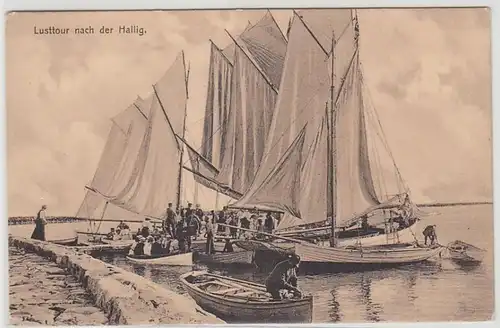 42083 Ak tour de plaisir après les voiliers Hallig 1907