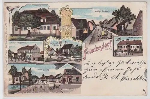 42079 Ak Lithographie Friedersdorf in der Mark 1903