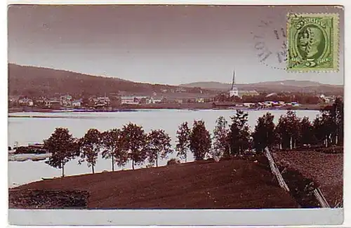 42062 Photo Ak Wegby Suède Vue totale 1910