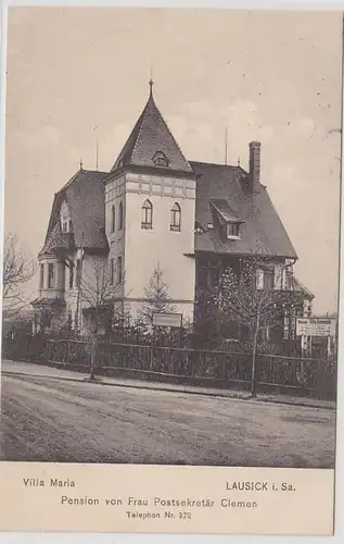 42059 Ak Lausick i. Sa. Villa Maria Pension 1917