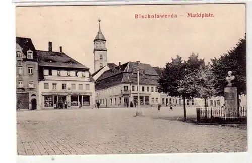 42034 Feldpost Ak Bischofswerda Marktplatz 1915