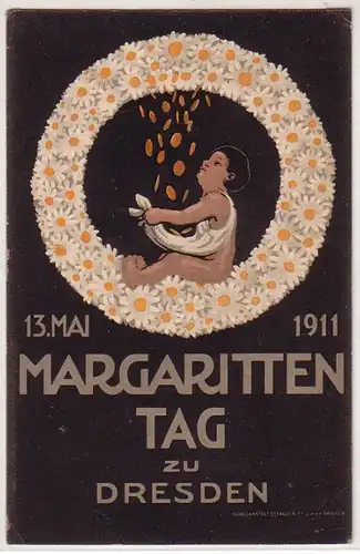 41998 Anlaß Ak Margarittentag zu Dresden 1911