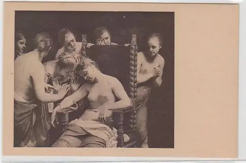 41965 Erotik Ak Frauenakt, Cagnaci "Der Tod der Kleopatra" um 1930