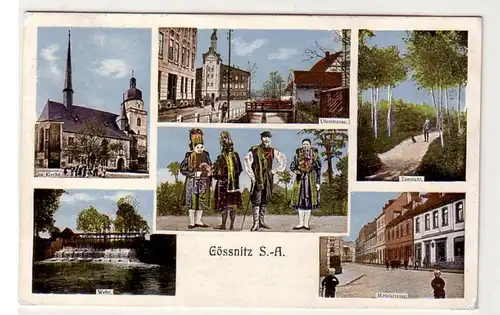 41952 Mehrbild Ak Gössnitz S.-A. Wehr usw. 1911