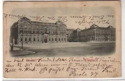 41928 Präge Ak Würzburg königliche Residenz 1906