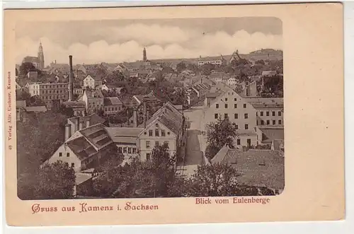 41921 Ak Gruß aus Kamenz Blick vom Eulenberge um 1910