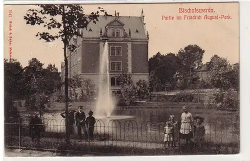 41912 Ak Bischofswerda Friedrich August Park 1910