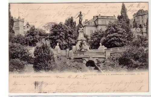 41896 Ak Stuttgart Eugensbrunnen 1906