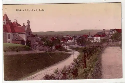 41883 Feldpost Ak Blick auf Neustadt an der Orla 1916