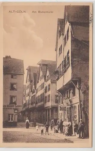 41874 Ak Alt-Cöln sur le marché du beurre 1909