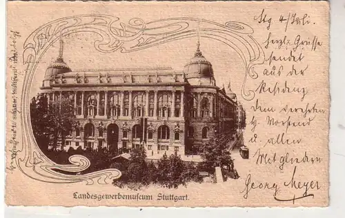 41861 Ak Stuttgart Landesgewerbemuseum 1900