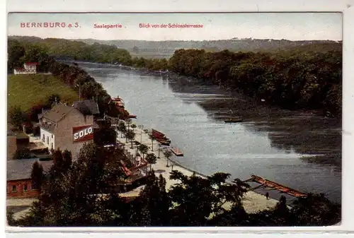 41808 Ak Bernburg an der Saale Saalepartie 1910