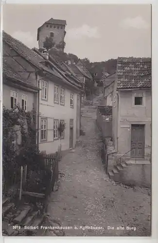 41767 Ak Solbad Frankenhausen am Kyffhäuser die alte Burg um 1930