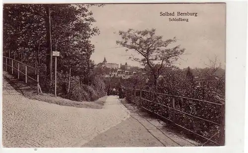 41749 Ak Solbad Bernburg Schloßberg 1928