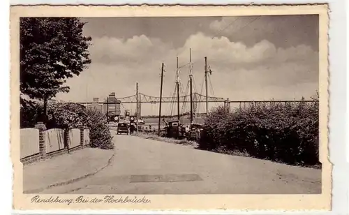 41736 Ak Rendsburg près du pont haut-le-mont vers 1930