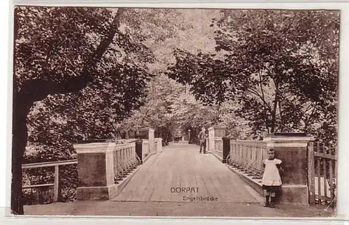 41718 Feldpost Ak Dorpat Estland Engelsbrücke 1918