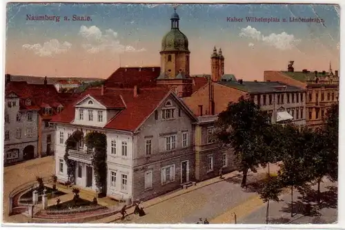 41708 Ak Naumburg a.S. Lindenstrasse um 1920