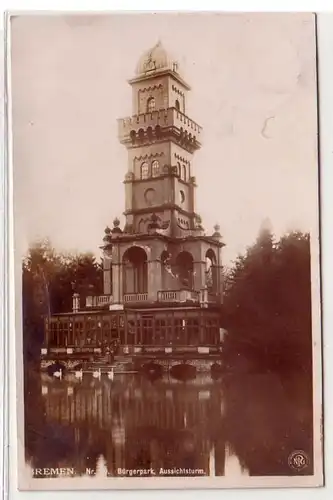 41705 Foto Ak Bremen Bürgerpark Aussichtsturm 1910