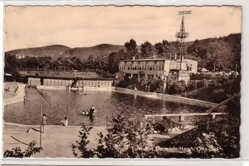 41704 station thermale Ak Gernrode Harz Otto Bad 1966