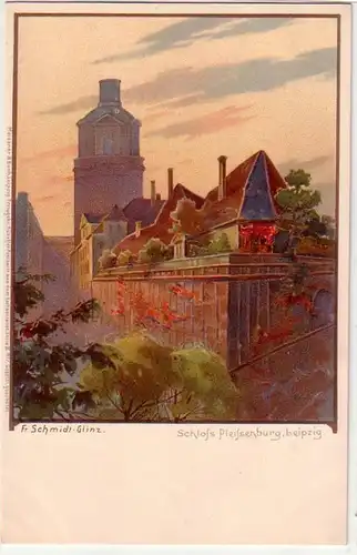 41662 Künstler-Ak Leipzig Scloss Pleissenburg um 1900