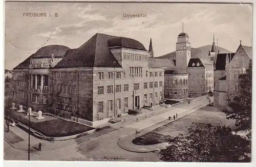 41650 Feldpost Ak Fribourg I.B. Université 1915