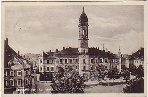 41644 Ak Großenhain in Sachsen Rathaus 1930