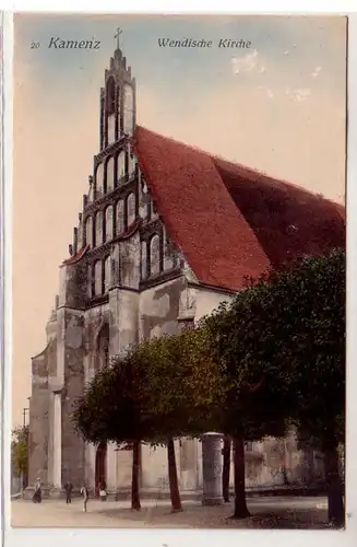 41637 Feldpost Ak Kamenz wendische Kirche 1915