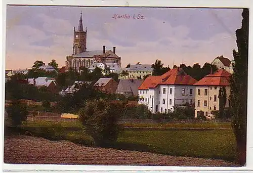 41617 Ak Hartha in Sachsen Totalansicht um 1920