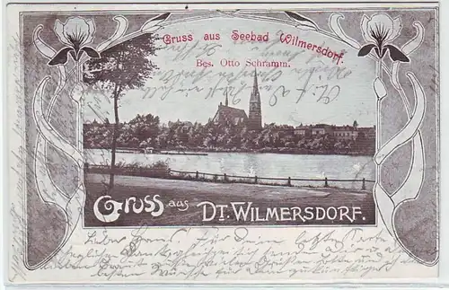 41583 Ak Salutation de Seebad Wilmersdorf 1902