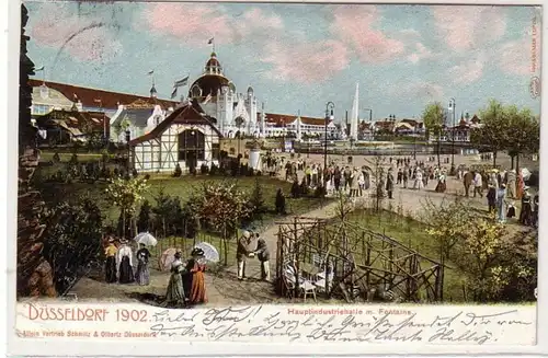 41549 Ak Düsseldorf Industrie Industrie Exposition 1902