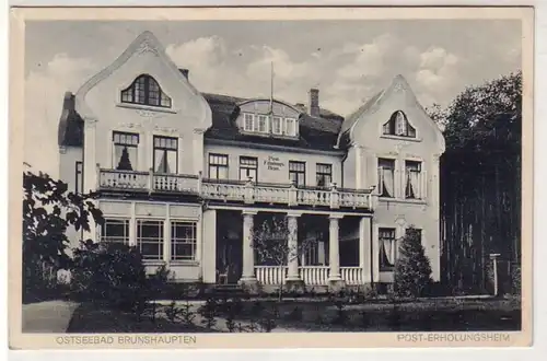 41525 Ak Ostseebad Brunshaupten Post Erholungsheim 1929