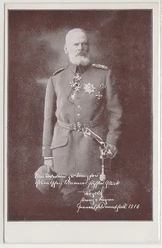 41507 Ak Prince Leopold de Bavière Generalfeldmaréchal 1916