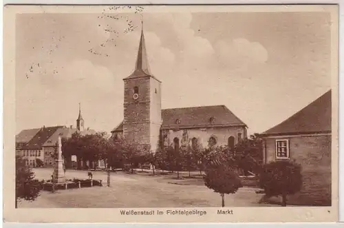 41494 Ak Weisenstadt dans le marché des montagnes de Fichtel 1929