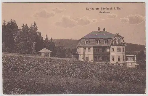 41476 Ak Tambach in Thüringen Sanatorium um 1920