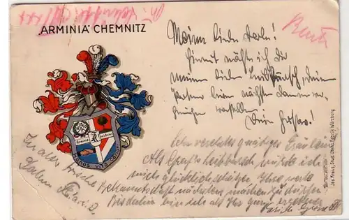 41442 Studentika Ak Arminia Chemnitz 1927